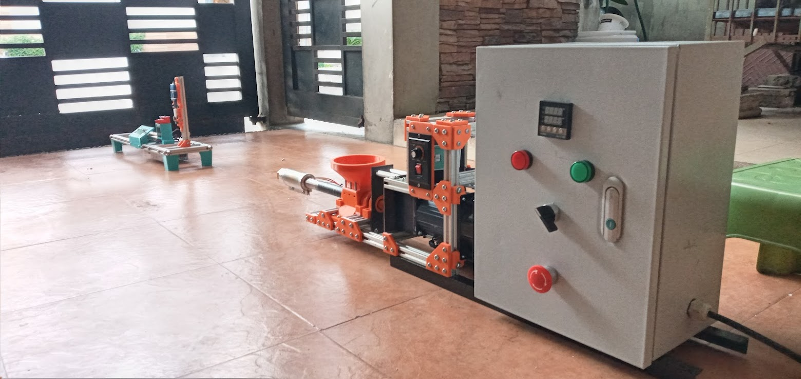 Refila Machine - Rice Husk Filament Extruder